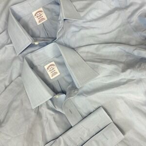 Brooks Brothers Dress Shirt Lot Of 2 Men's‎ Size 16-34 French Cuffs Supima Solid